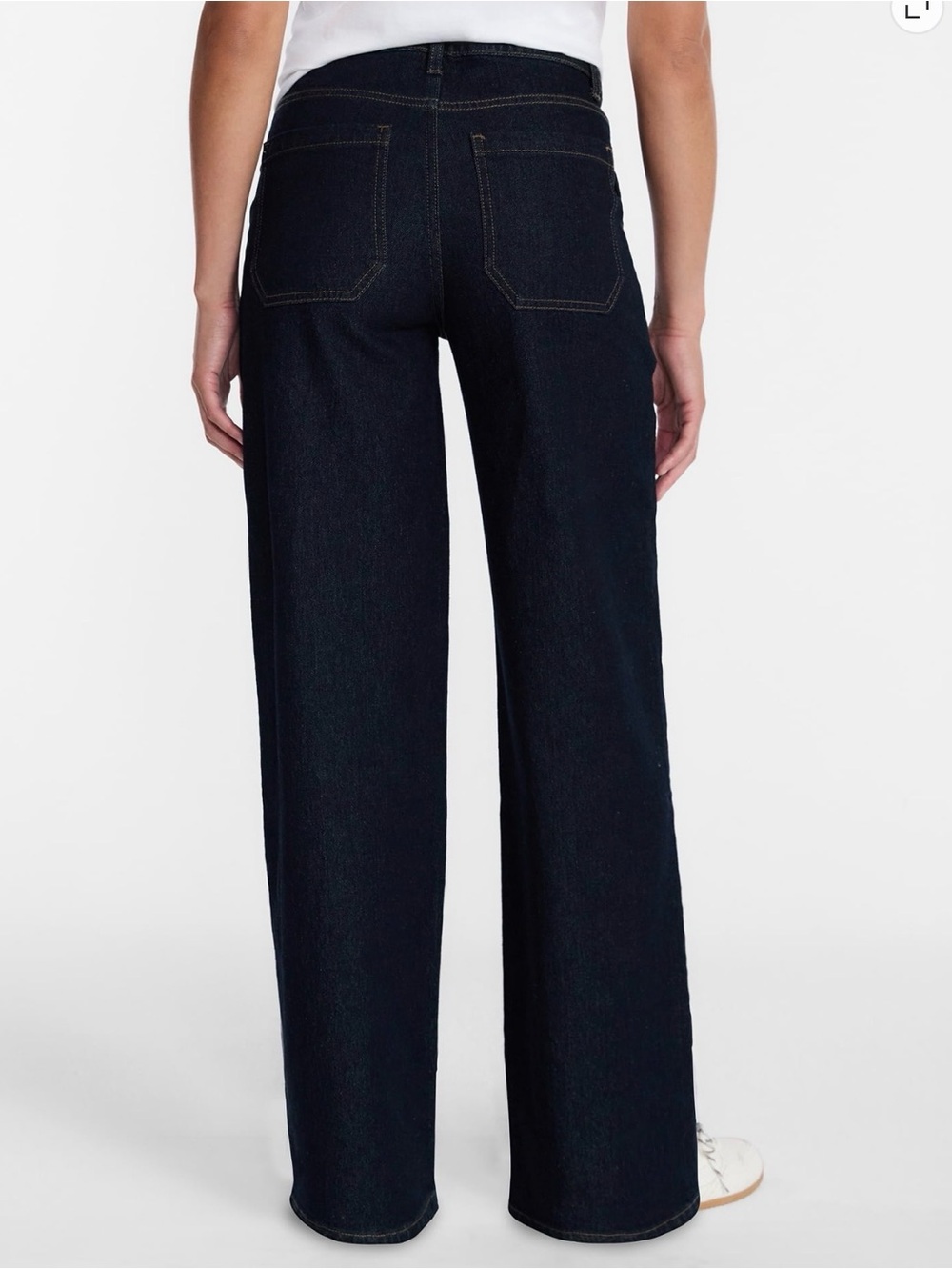 Women’s Wide-Leg Dark Indigo Utility Jeans - Picture 2 of 4